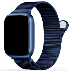 MARGE PLUS Milanese loop with magnetic clasp secures the 42mm Apple Watch.
