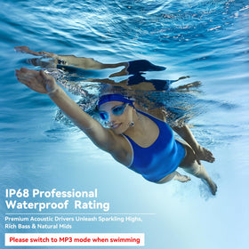 MARLALL worn by swimmer underwater demonstrating secure fit and playback