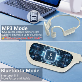 MARLALL in use while swimming laps showing secure fit and hands-free listening