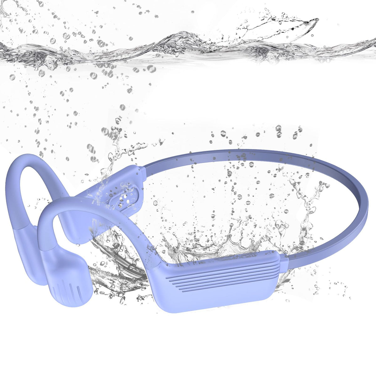MARLALL front view of purple LiteSurge showing sleek waterproof design and visibility