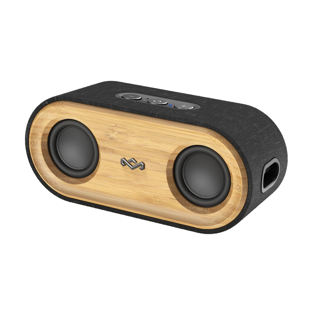 Marley Get Together 2 Mini portable speaker seen from front, delivering vibrant sound on the go.