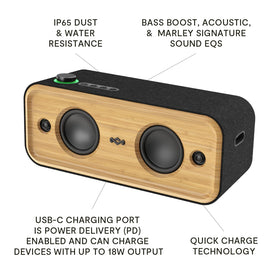 Marley Get Together 2 XL rugged housing with bamboo and REWIND fabric for outdoor use