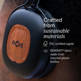 Marley Positive Vibration Rebel ANC headphones ambient audio, immersive listening