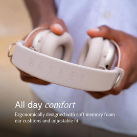 Marley Rebel ANC headphones built-in microphone for calls