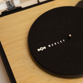 Marley Revolution offers 33/45/78 rpm speed options for versatile listening.