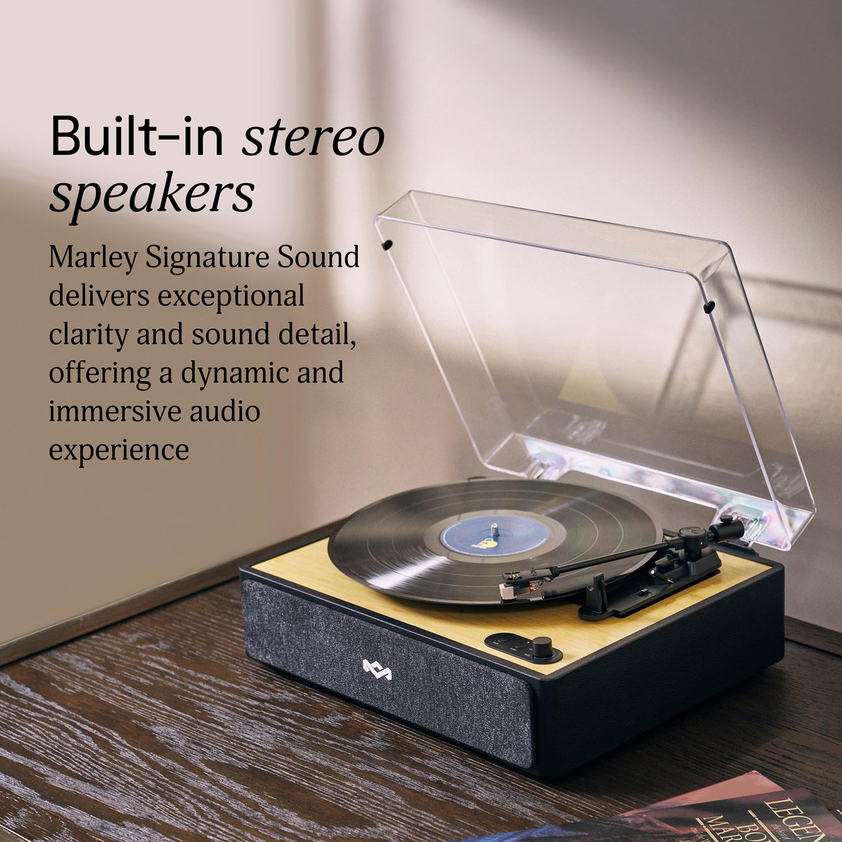 Marley Rise Up shows 2-way Bluetooth for flexible wireless listening.