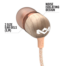 Marley Smile Jamaica earbuds copper-plug emphasize durable wired connection