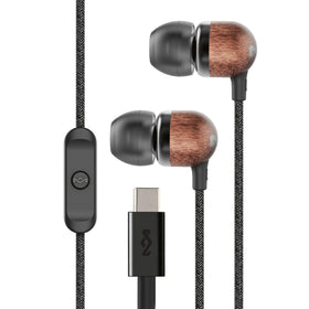 Marley Smile Jamaica earbuds package front highlighting brand with compact, eco-friendly packaging.
