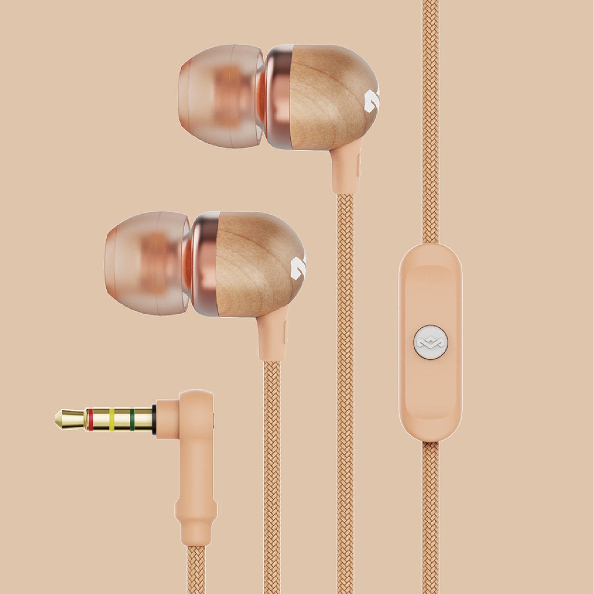 Marley Smile Jamaica earbuds tangle-free cable aids on-the-go commuting