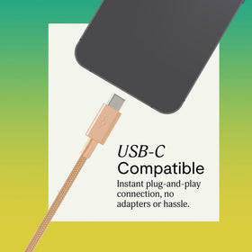 Marley Smile Jamaica tangle-free cable detail highlighting durable weave