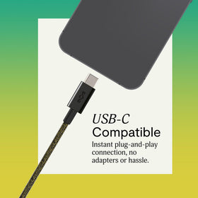 Marley Smile Jamaica USB-C earbuds tangle-free woven cable for daily use.