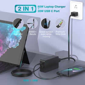 MARSDOCK long 10ft cable stretched across a couch for flexible charging around the room