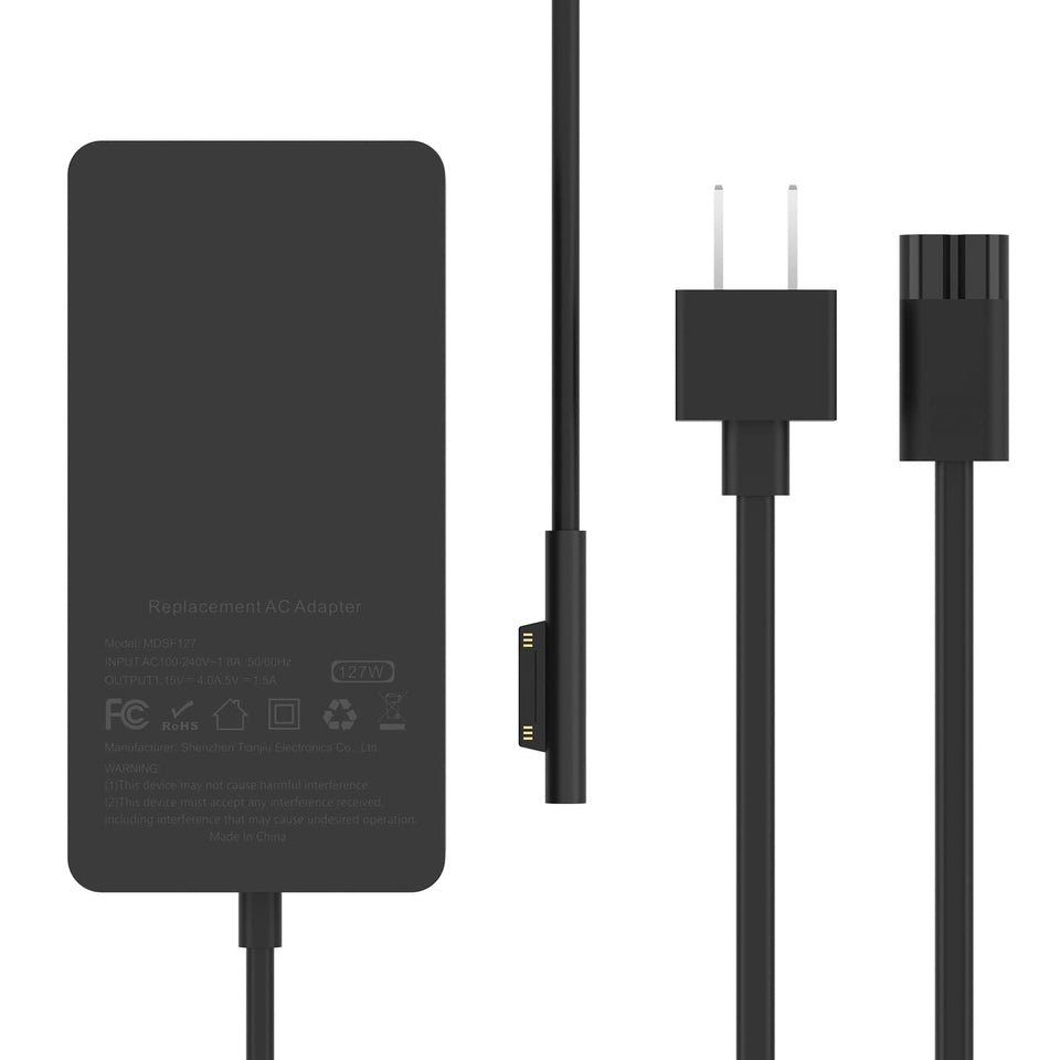 MARSDOCK front view of 127W adapter showing compact housing and ports for easy setup