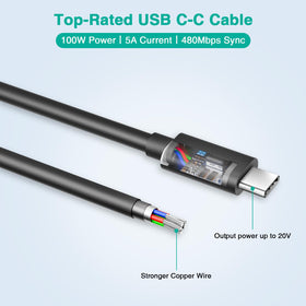 MARSDOCK package includes 6.6ft cable for ready charging.