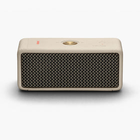 Marshall Emberton II Cream top controls, quick access for volume, playback, and pairing.