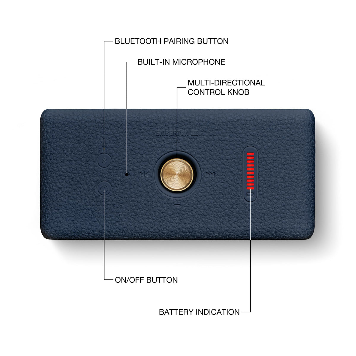 Marshall Emberton III delivers 360° sound for any room or outdoor space.