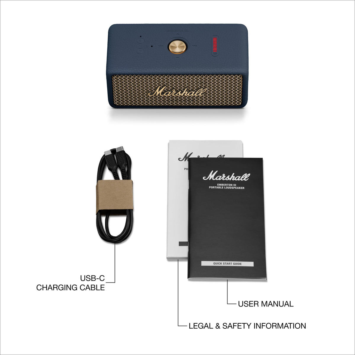 Marshall Emberton III built-in mic enables hands-free calls on the go.