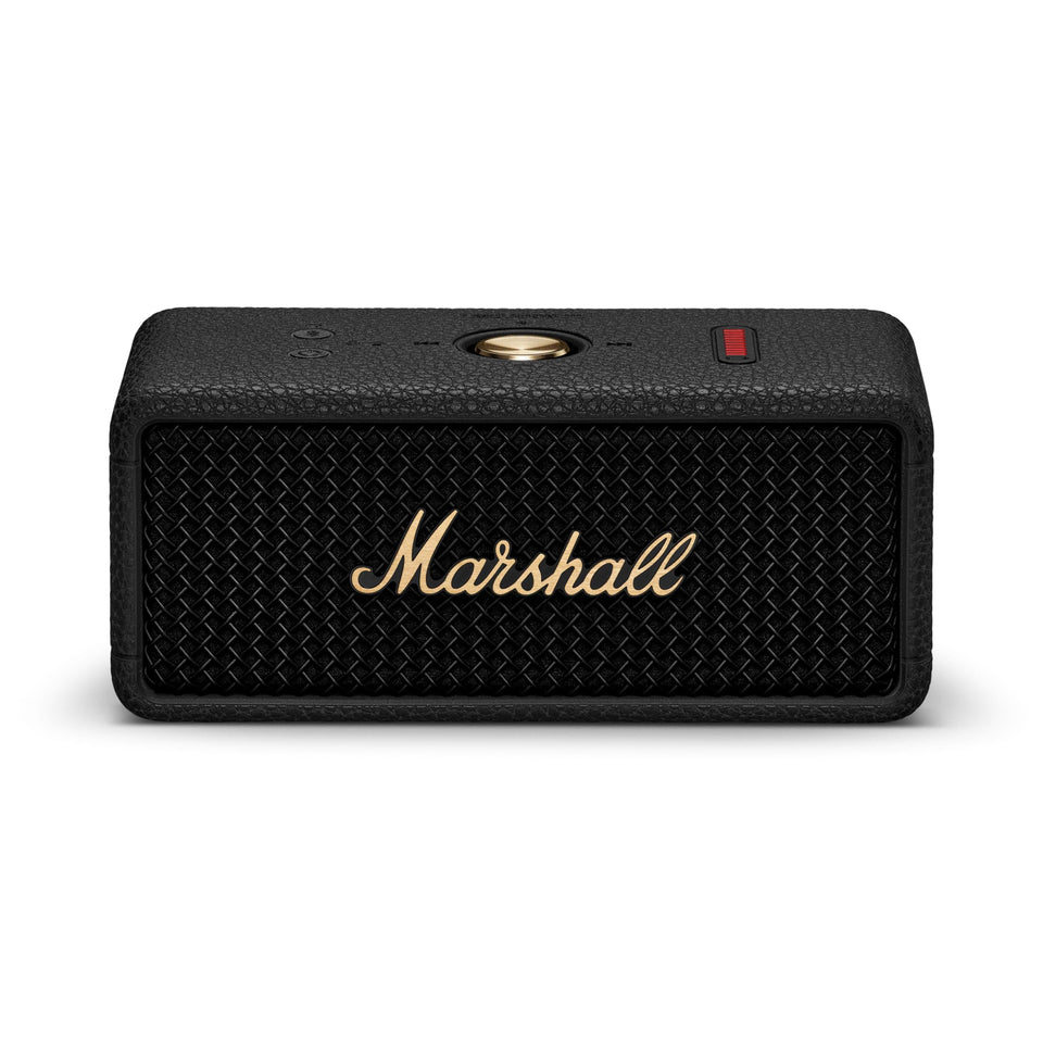 Marshall Emberton III rugged-durable design for outdoor use and long-lasting listening.