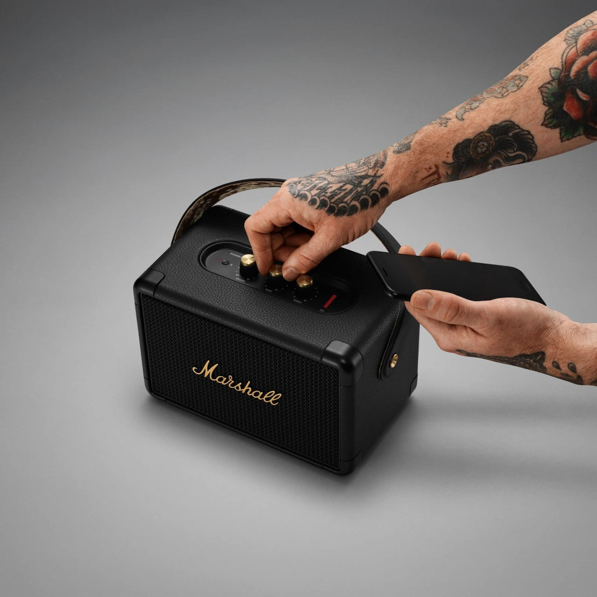 Marshall Kilburn II IPX2 durability stands up to travel and weather.