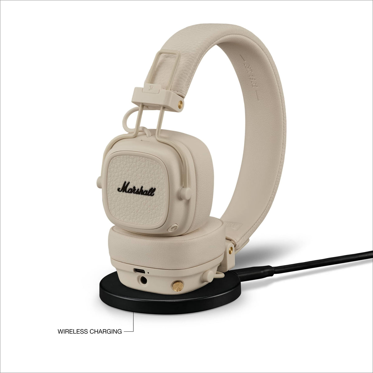 Marshall Major V cream M-button Spotify Tap control at a glance.