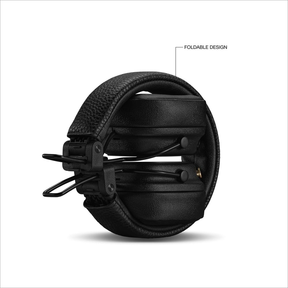 Built-in microphone on Marshall Major V earcup for clear calls.