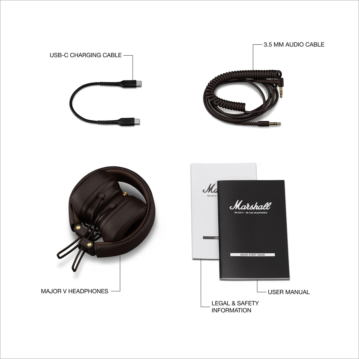 Marshall Major V lightweight foldable design travels easily.