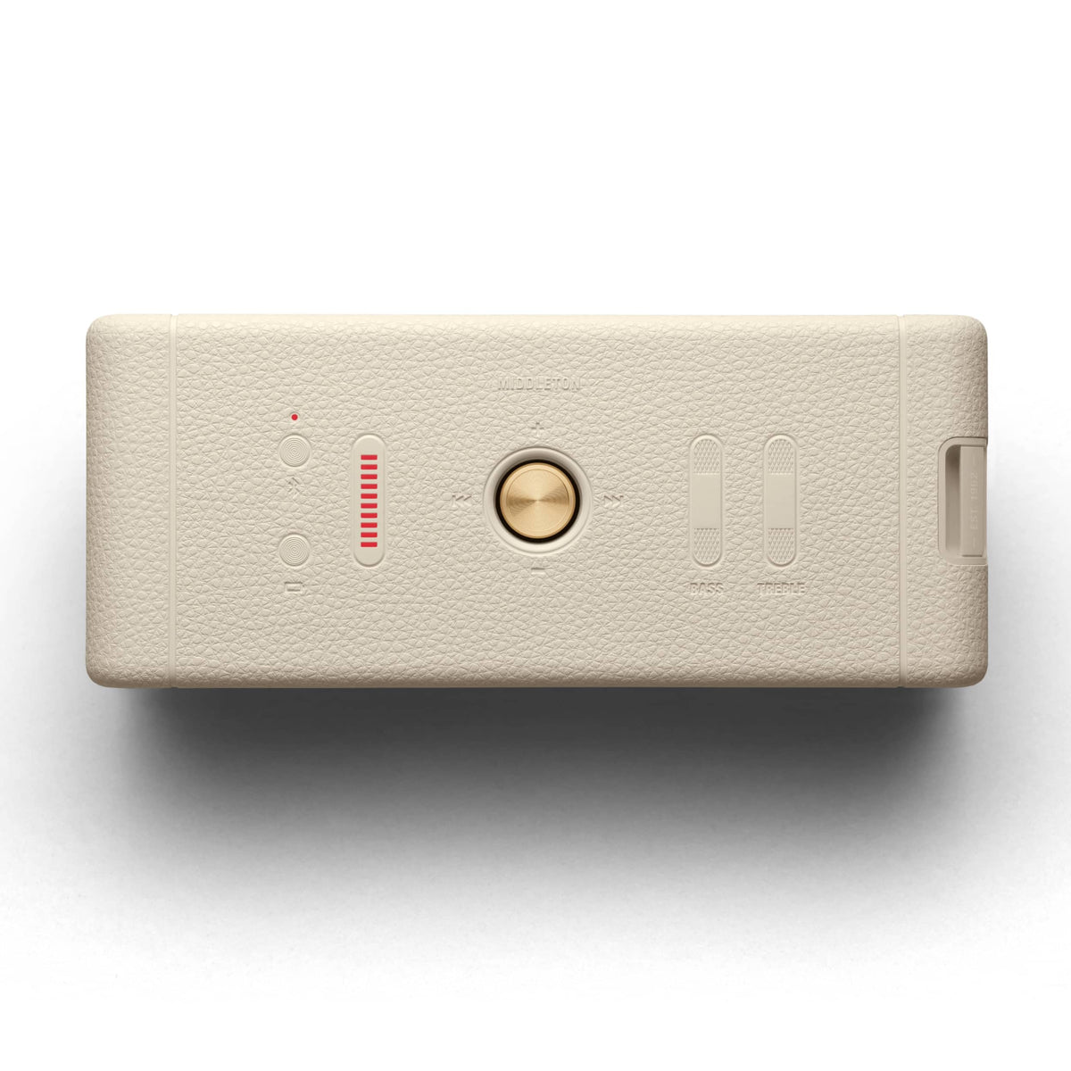 Marshall Middleton offers 20+ hours of portable playtime on a single charge.