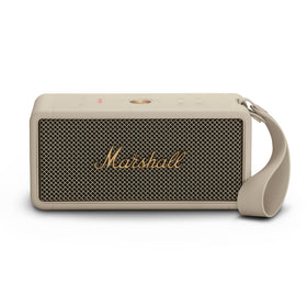 Marshall Middleton quad-speaker setup delivers immersive sound for outdoor adventures.