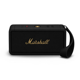 Marshall Middleton quad-speaker setup delivers immersive, directional sound.