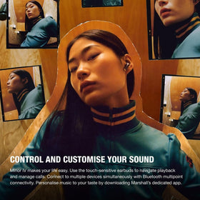 Marshall Minor IV delivers balanced, signature sound for clear listening experiences.