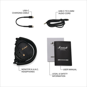 Soundstage audio on Marshall Monitor III A.N.C. expands stereo presence.