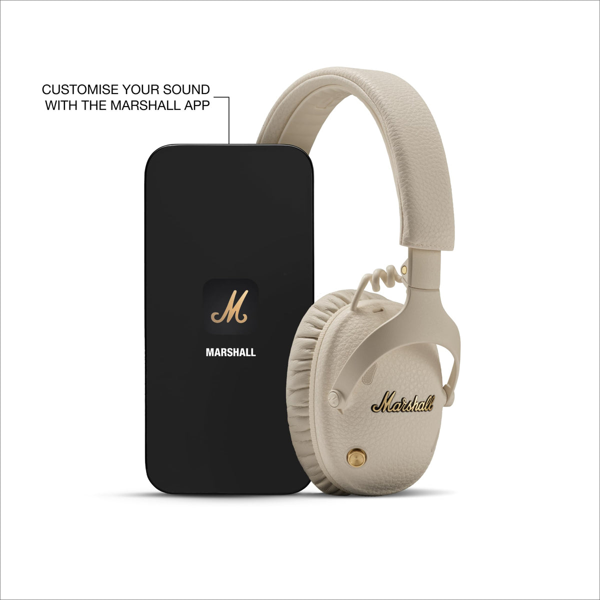 Marshall Monitor III A.N.C. noise cancellation levels offer tailored listening.