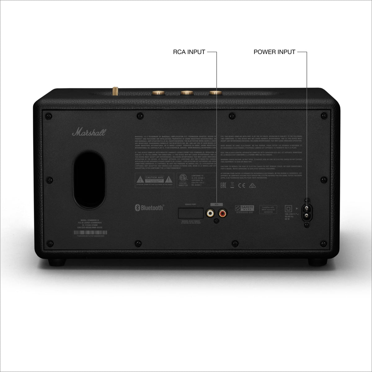 Marshall Stanmore III sleek black finish fits modern home decor.