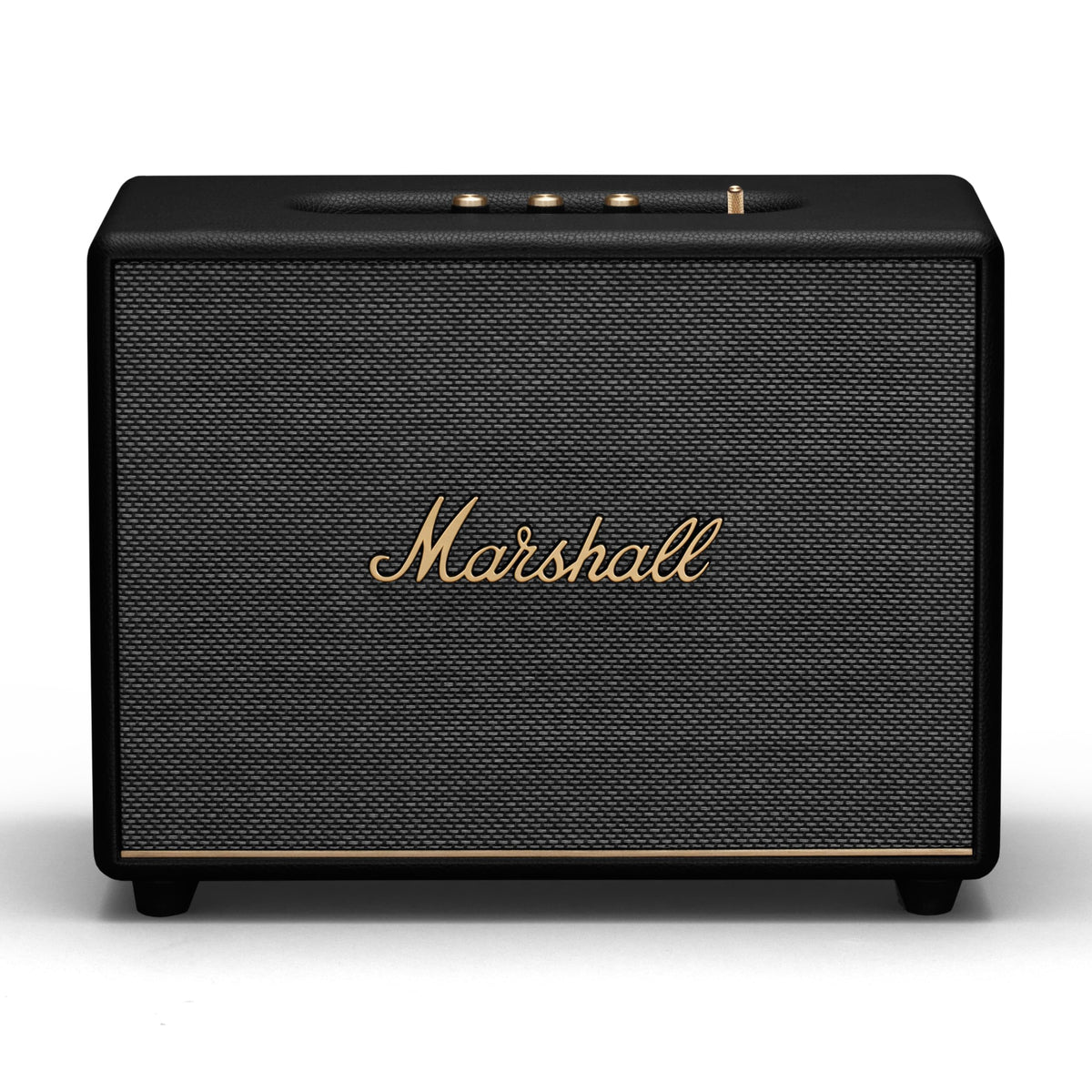 Marshall Woburn III front view shows iconic design and room-filling potential.