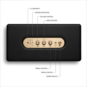 Marshall Woburn III tweeters deliver crisp highs and clear vocals.