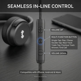 MartiAudio headphones with adjustable padded headband for a customized fit.