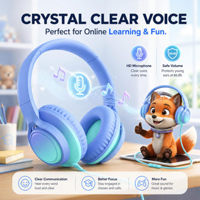 MartiAudio Kids headphones durable cable built for daily use.