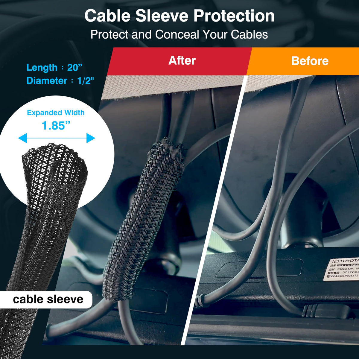 MASIGO dash cam installation kit foam pads cushioning wires to reduce rattle