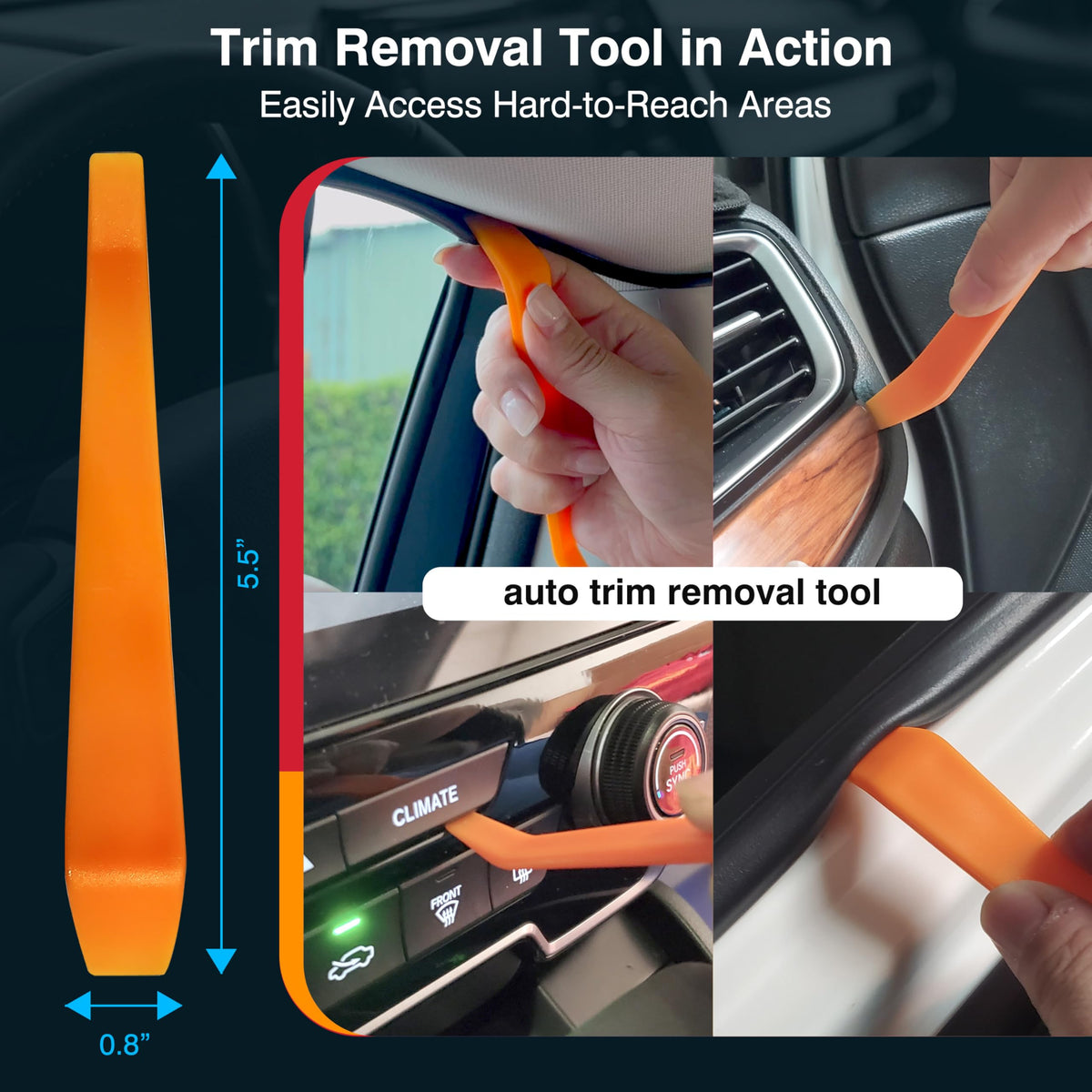 MASIGO dash cam installation kit split cable sleeve protecting cables in tight spaces