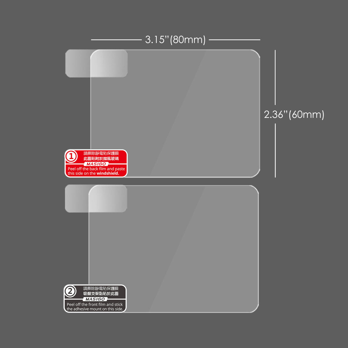 MASIGO heavy-duty double-sided pads provide strong, lasting hold on surfaces