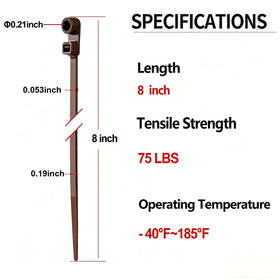 MasiStranth nylon zip tie rated 70lb for heavy-duty mounting.