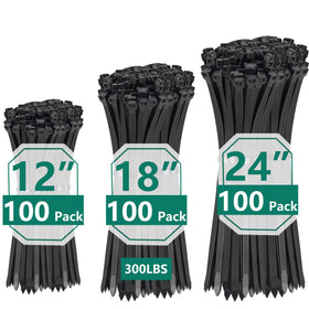 MasiStranth front packaging showing 300-piece assorted zip ties and convenience