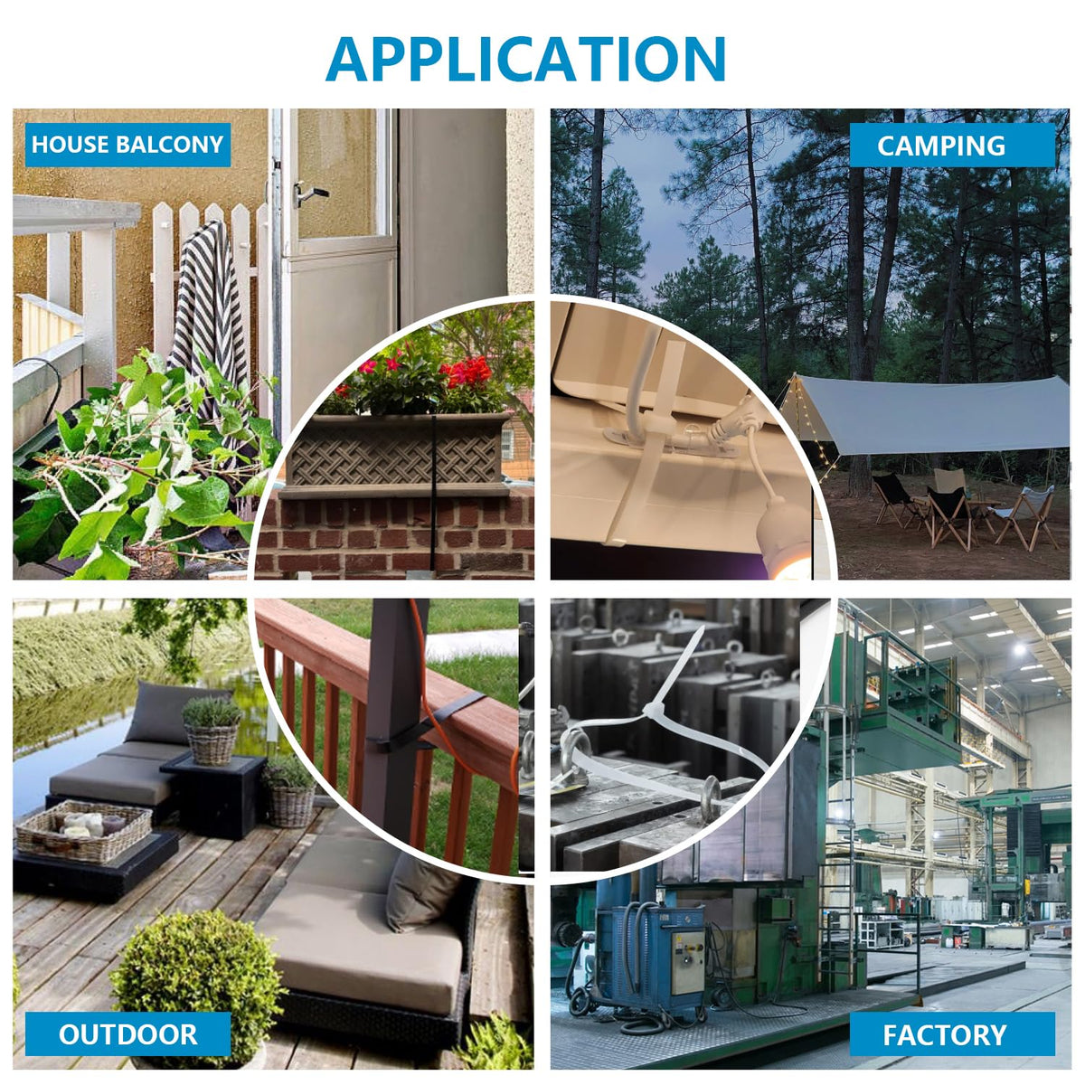 Masistranth indoor-outdoor zip ties simplify home repairs and organization