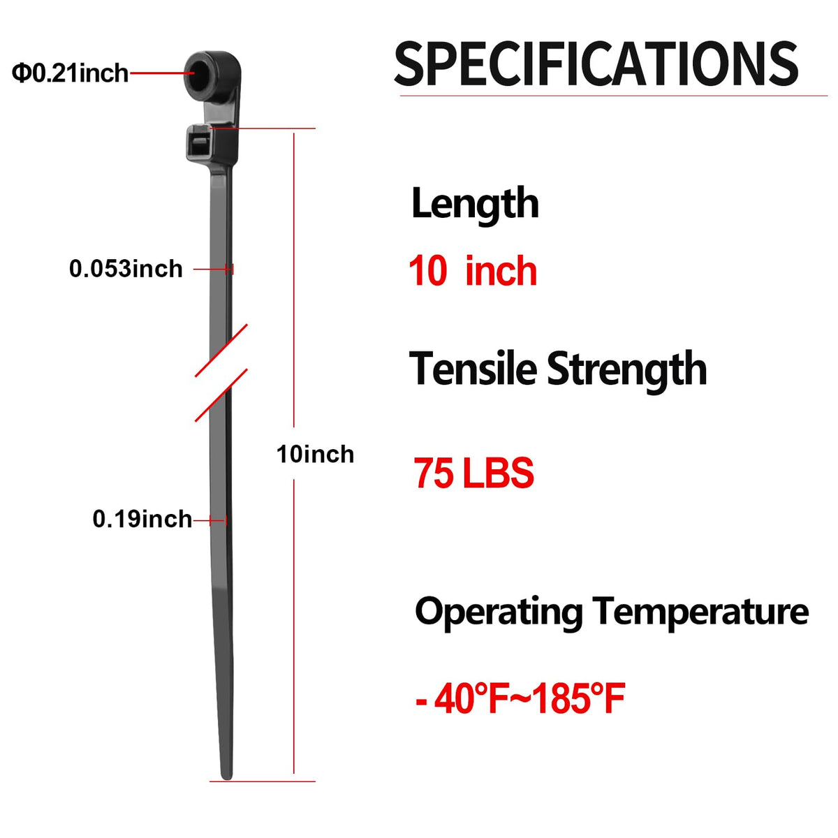 MasiStranth close-up of mountable head and ratchet teeth for secure hold