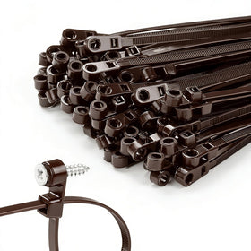 MasiStranth screw-hole zip tie 12 inch secures bundles with durable mounting options.