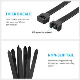 Masistranth self-locking zip ties prevent slipping and keep bundles secure