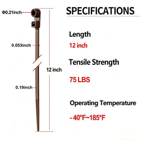 MasiStranth strong zip tie 70lbs designed for heavy-duty cable organization.