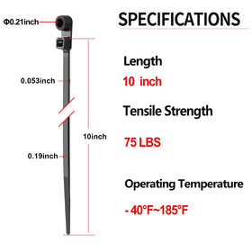MasiStranth weatherproof zip tie with eyelet keeps outdoor cables neatly secured.