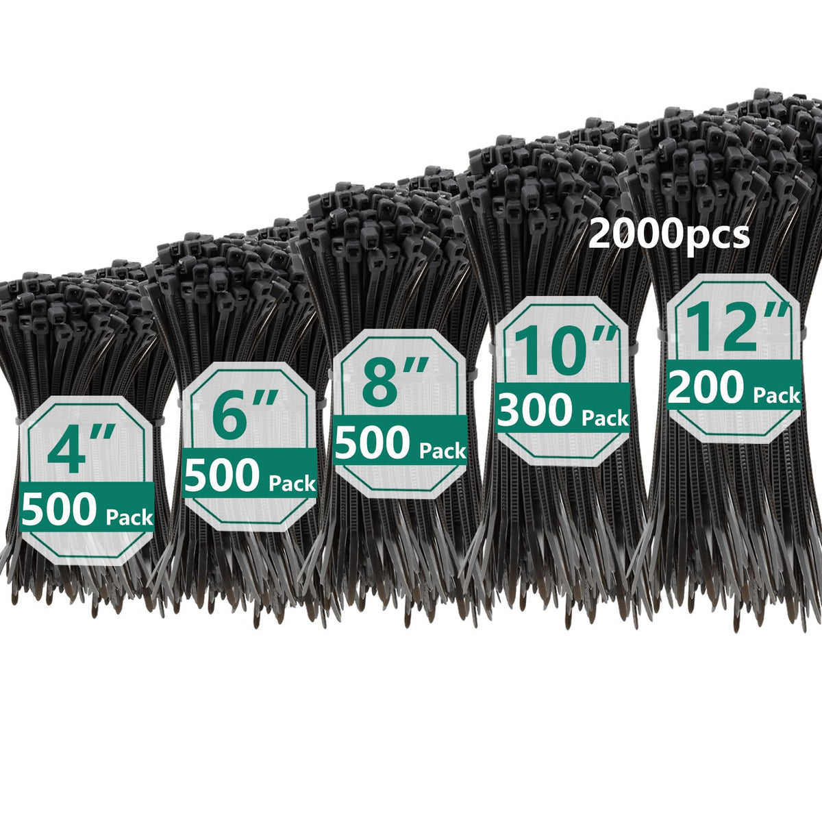 MasiStranth zip ties 4-inch bundle ideal for cable organization