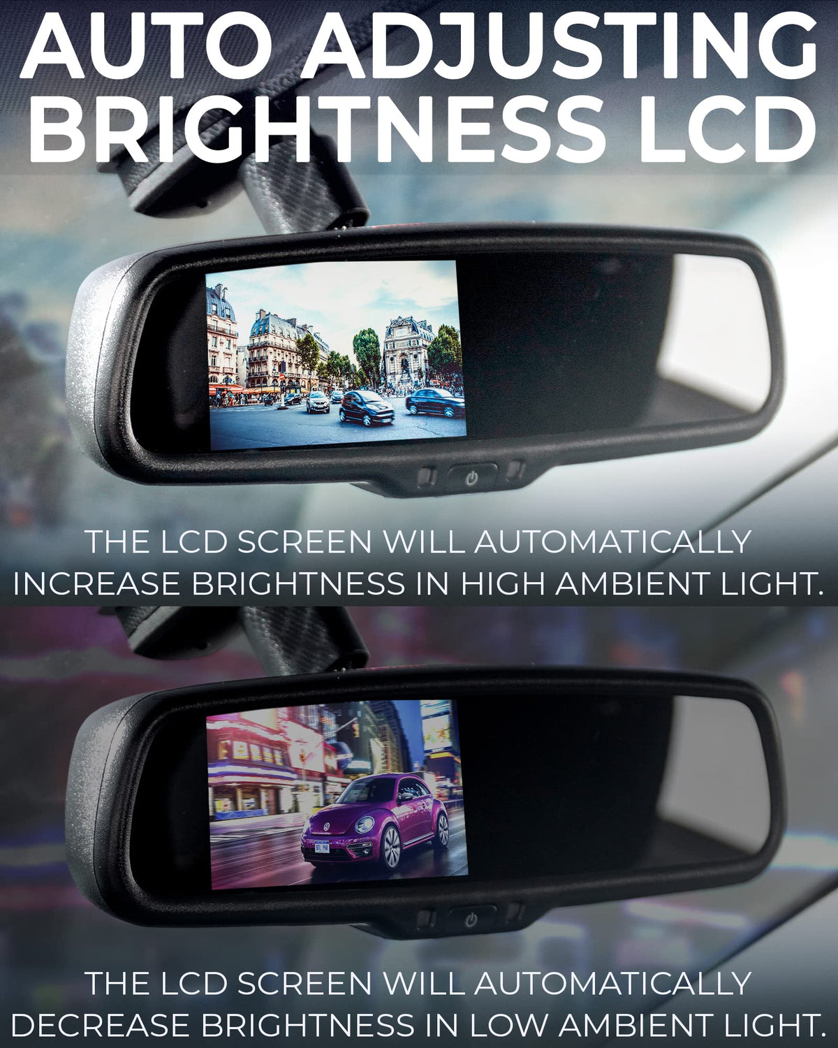 Master Tailgaters anti-glare mirror reduces reflections for safer night driving